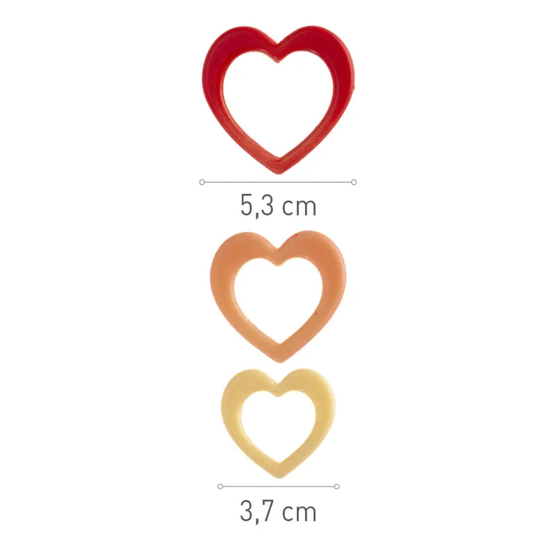 SURTIDO CORAZONES CHOCOLATE BLANCO 37-53MM