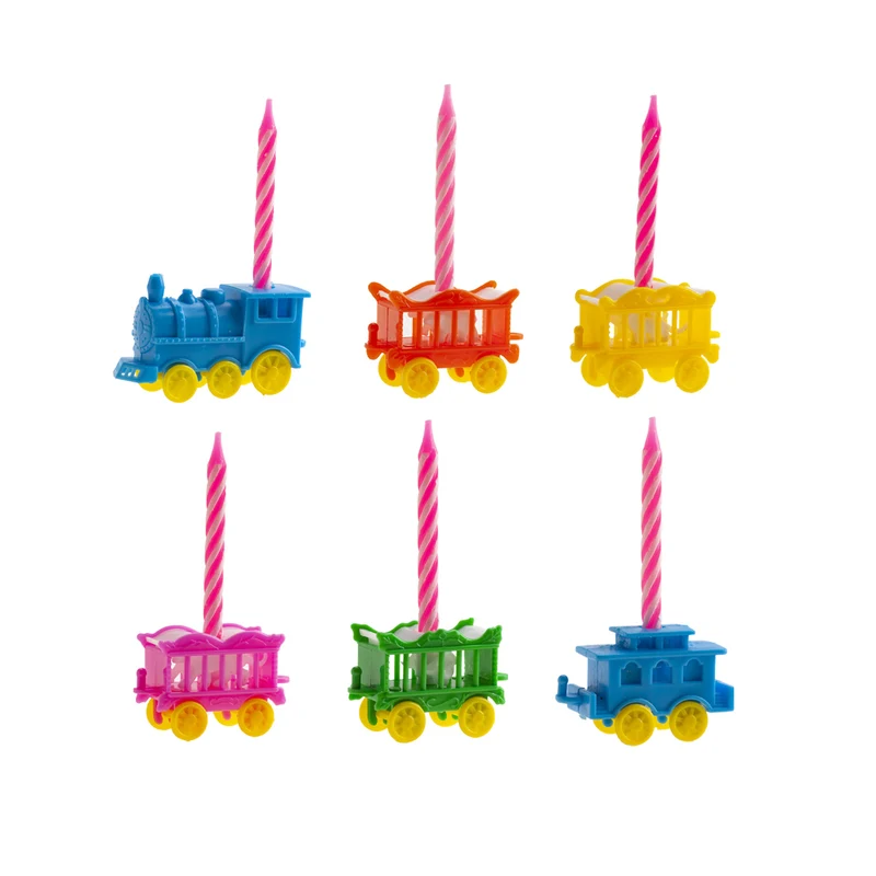 KIT PVC RETAIL CIRCO CON 10 VELAS PARA DECORAR TARTAS