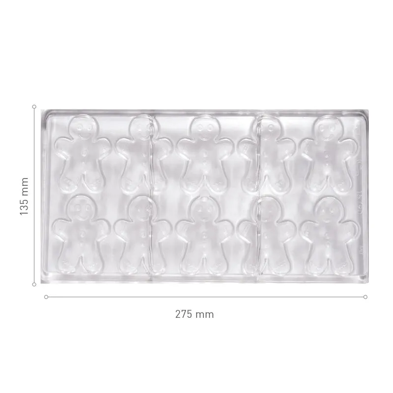 MOLDE POLICARBONATO CHOCOLATE GINGERBREAD 60X45.8 H8.5MM