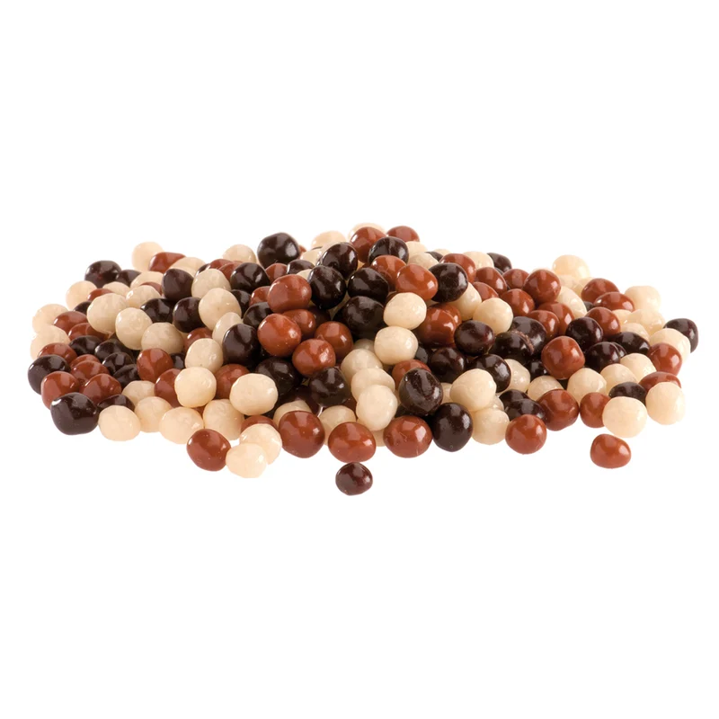 MINI PERLAS CHOCOLATE CRISPY 3 CHOCOLATES Ø 0.5CM 600GR