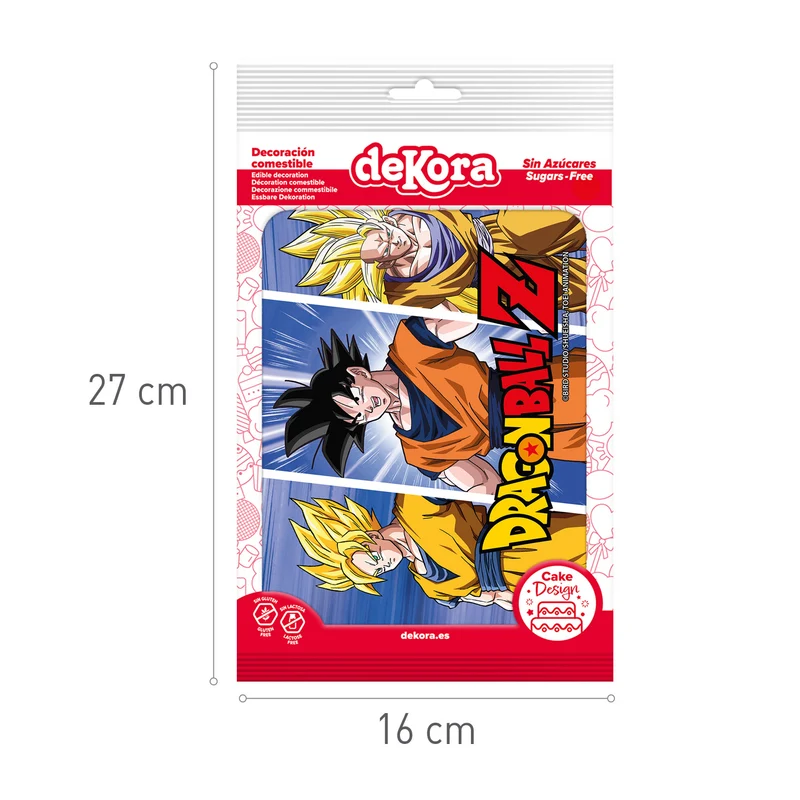 LÁMINA COMESTIBLE TARTA DRAGON BALL 14,8X21CM A5