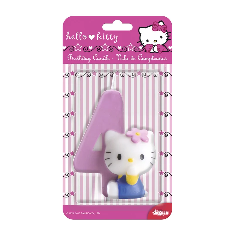 VELA DE CUMPLEAÑOS HELLO KITTY 7CM | Nº 4