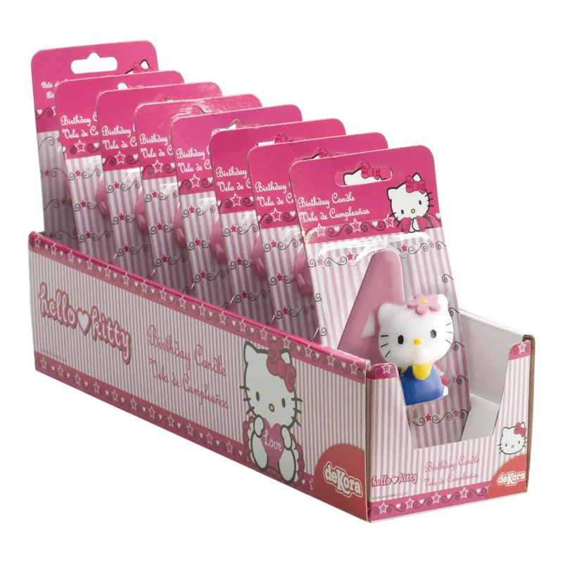 VELA DE CUMPLEAÑOS HELLO KITTY 7CM | Nº 4
