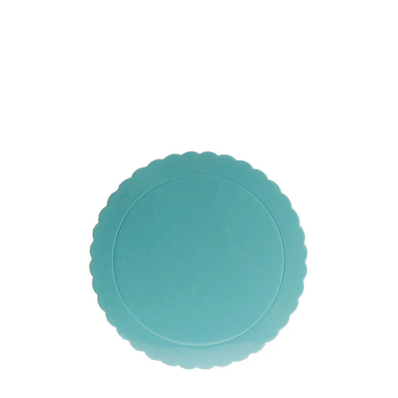 PLATO REDONDO PARA TARTA AZUL BORDE ONDULADO Ø 20 CM H 3 MM