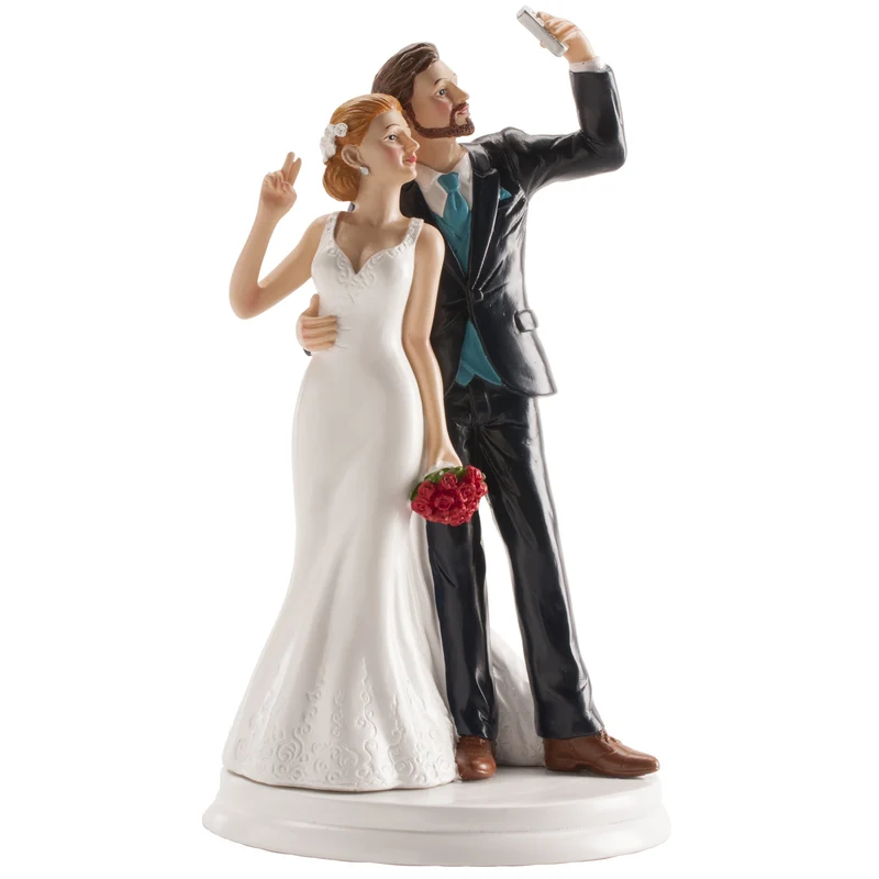 PAREJA DE BODA "SELFIE" 20 CM