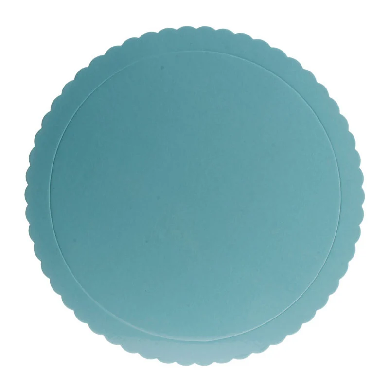 PLATO REDONDO PARA TARTA AZUL BORDE ONDULADO Ø 35 CM H 3 MM