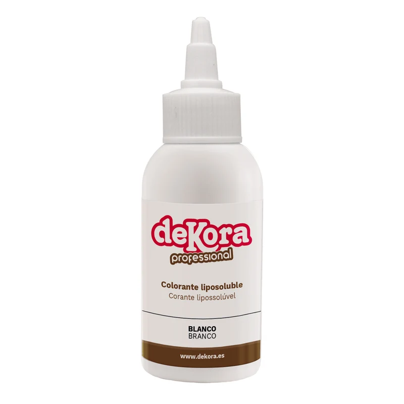 COLORANTE ALIMENTARIO LÍQUIDO LIPOSOLUBLE BLANCO 100GR SIN E171