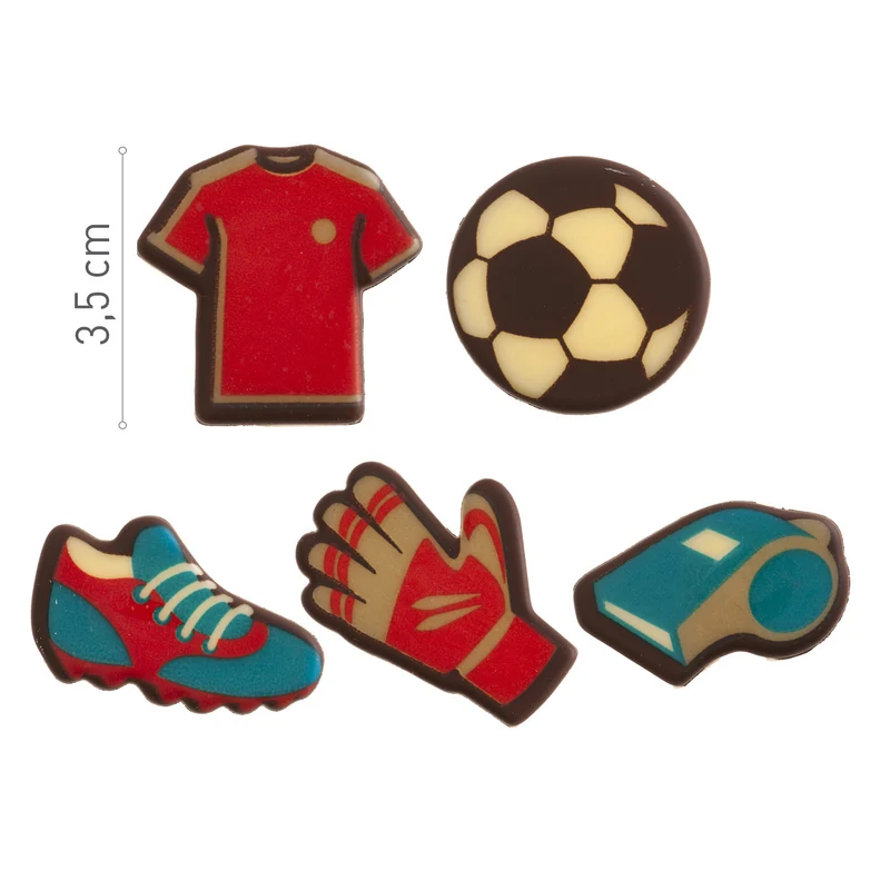 SURTIDO FÚTBOL CHOCOLATE BLANCO 30-40MM