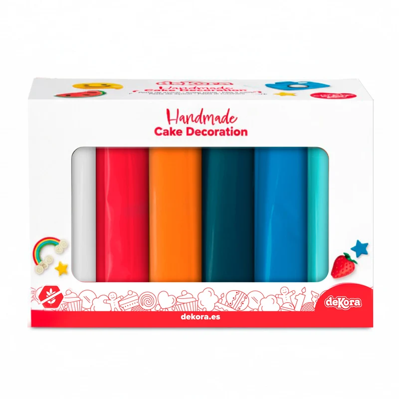 PACK FONDANT 6 COLORES MISIÓN ESPACIAL 600G