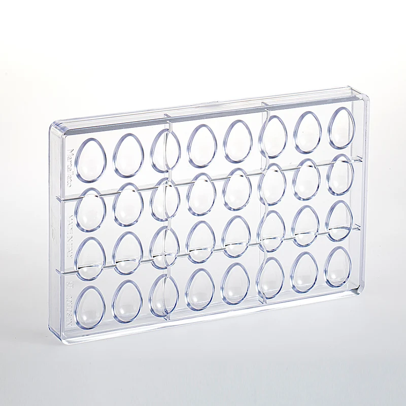 MOLDE POLICARBONATO PARA 16 HUEVOS 7GR 22X32MM | 32 PZS