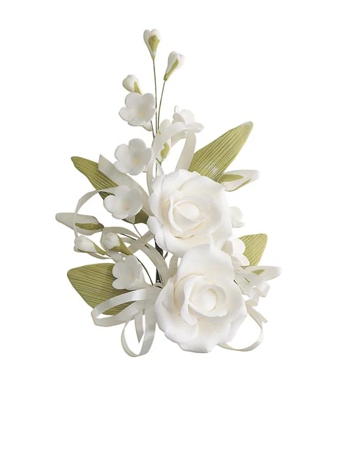 DECORACION AZUCAR SURTIDO GARDENIA 15CM ALAMBRE