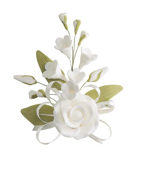DECORACION AZUCAR SURTIDO GARDENIA 15CM ALAMBRE