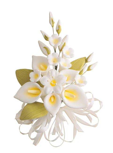 DECORACION AZUCAR SURTIDO GARDENIA 15CM ALAMBRE