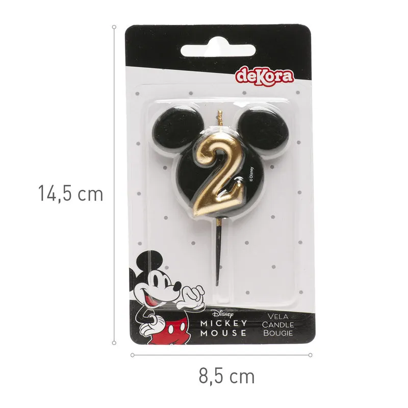 VELAS DE CUMPLEAÑOS OREJAS MICKEY MOUSE 8.5 CM | Nº2