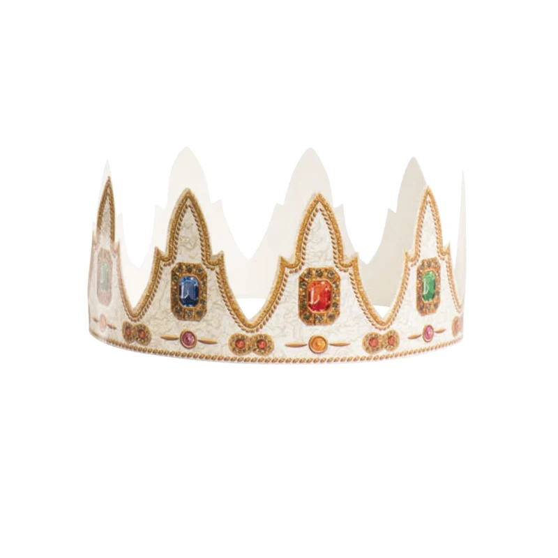 CAJA SURTIDO ROSCÓN CORONA DIADEMA, REY PVC Y TARJETA CASTELLANO