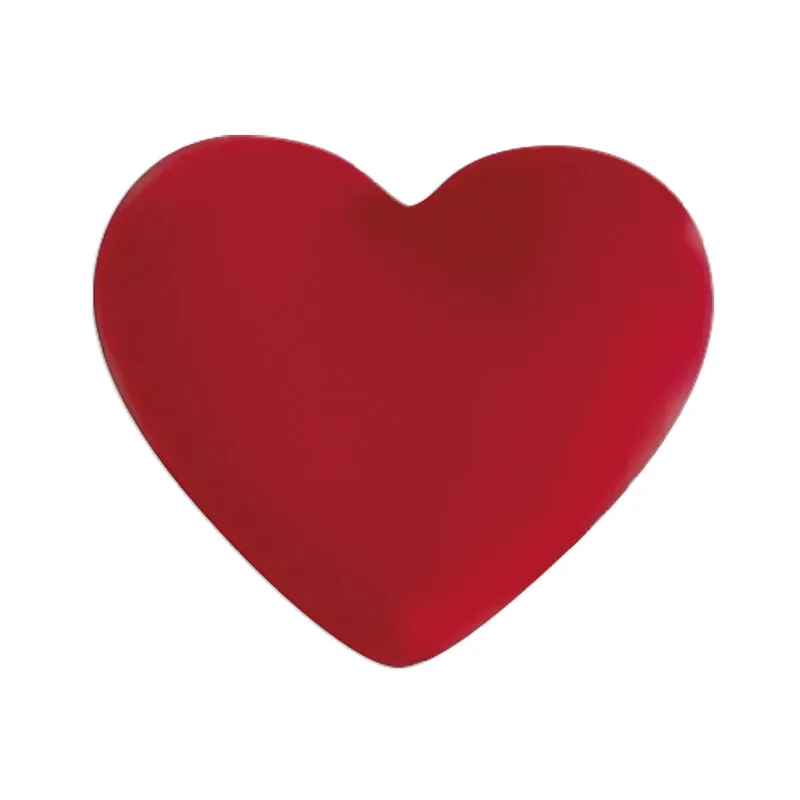 CORAZONES ROJOS 2D CHOCOLATE BLANCO 30X27MM