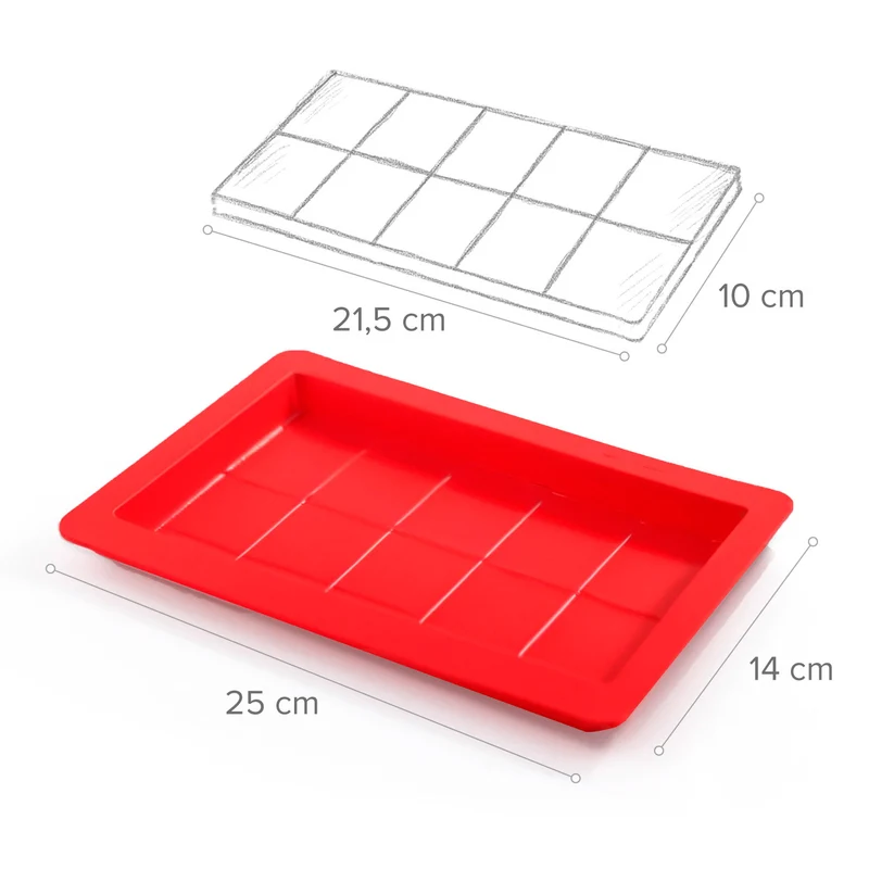 MOLDE DE SILICONA TABLETA CHOCOLATE CLASICA HOME BAKING