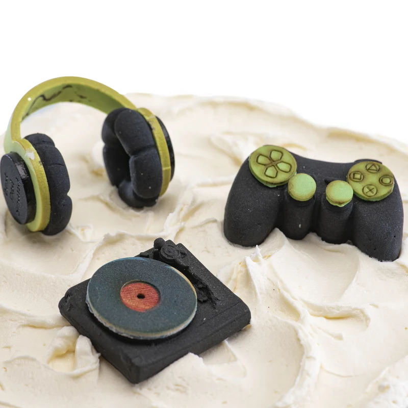DECORACIÓN AZÚCAR PLAY STATION Y TOCA DISCO 4-6 CM