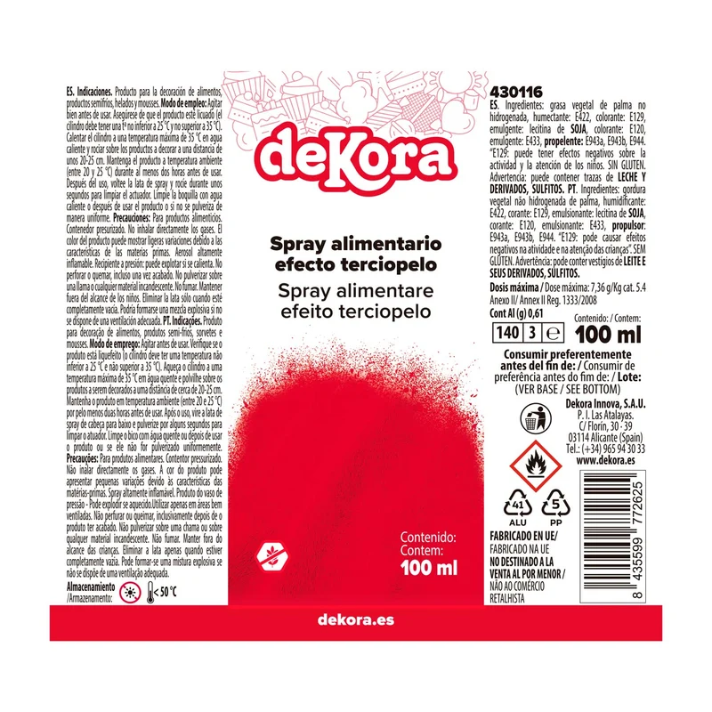 SPRAY ROJO ATERCIOPELADO 100ML