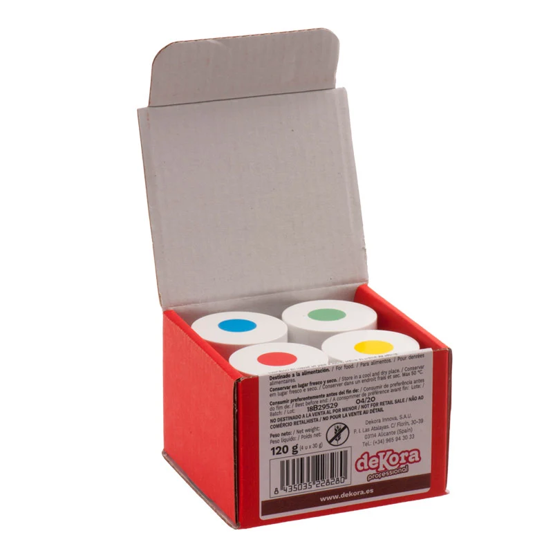 JUEGO 4 COLORES EN GEL (4 X 30G)
