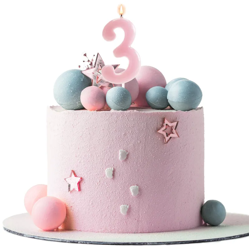 VELA DE CUMPLEAÑOS COMIC ROSA BEBE | Nº3