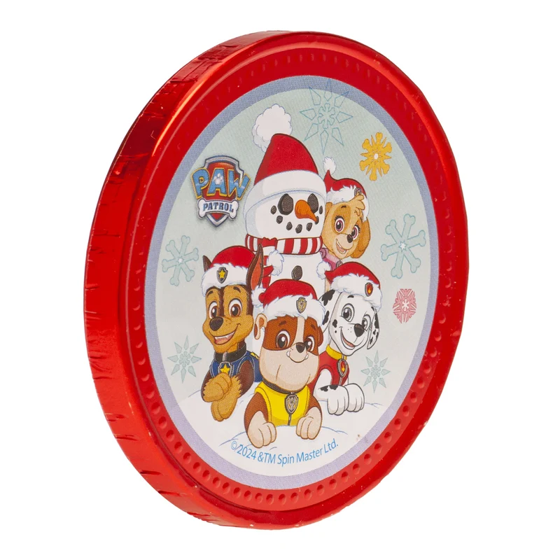 MONEDAS CHOCOLATE DE NAVIDAD PAW PATROL 50GR