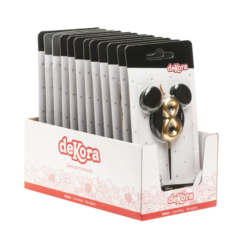 VELAS DE CUMPLEAÑOS OREJAS MICKEY MOUSE 8.5 CM | Nº8