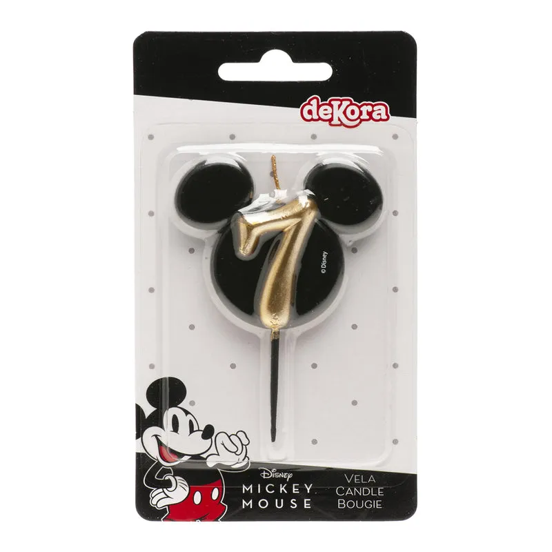 VELAS DE CUMPLEAÑOS OREJAS MICKEY MOUSE 8.5 CM | Nº7