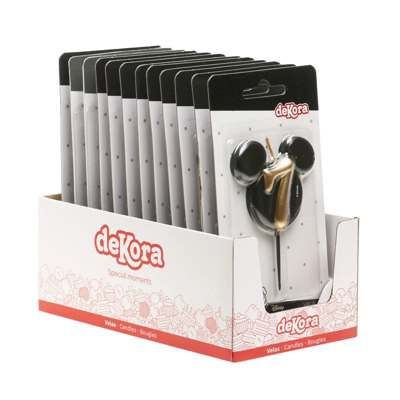 VELAS DE CUMPLEAÑOS OREJAS MICKEY MOUSE 8.5 CM | Nº7