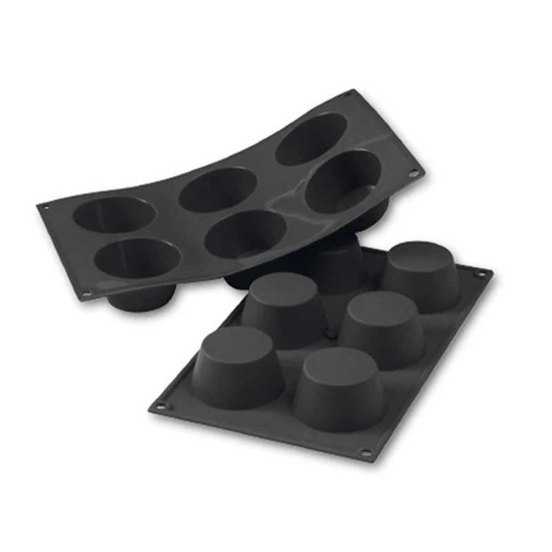 MOLDE SILICONA PARA 6 MUFFINS GRANDES Ø 68 MM H38 MM