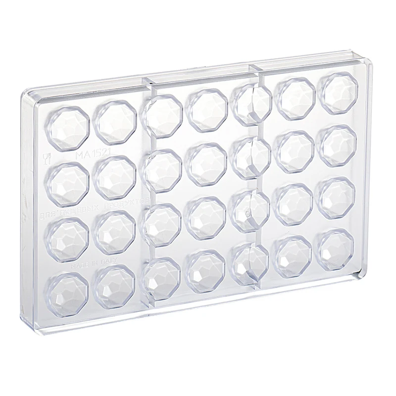 MOLDE POLICARBONATO DIAMANTE PRALINE Ø 28MM H18MM | 28 UD