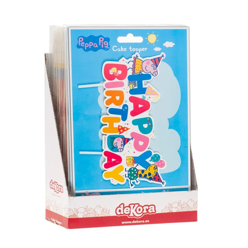 CAKE TOPPER PAPEL PEPPA PIG 17x12 CM