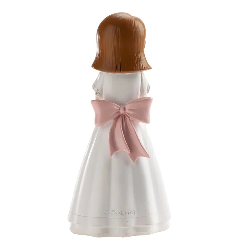 NIÑA COMUNIÓN ROSARIO LAZO ROSA 16CM
