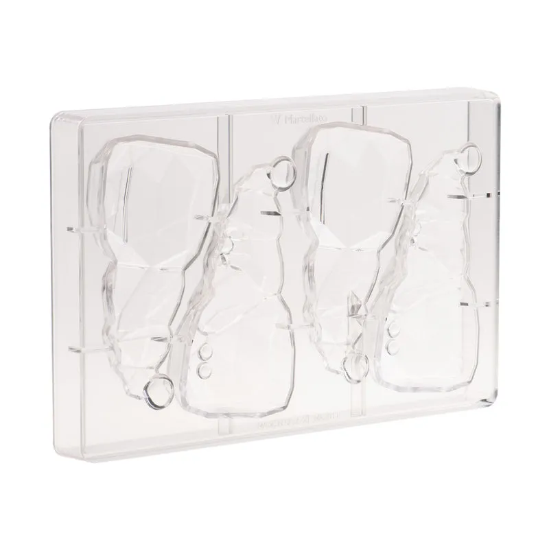 MOLDE POLICARBONATO PAPA NOEL DIAMANTE 68X61 H 130MM | 4 PZS