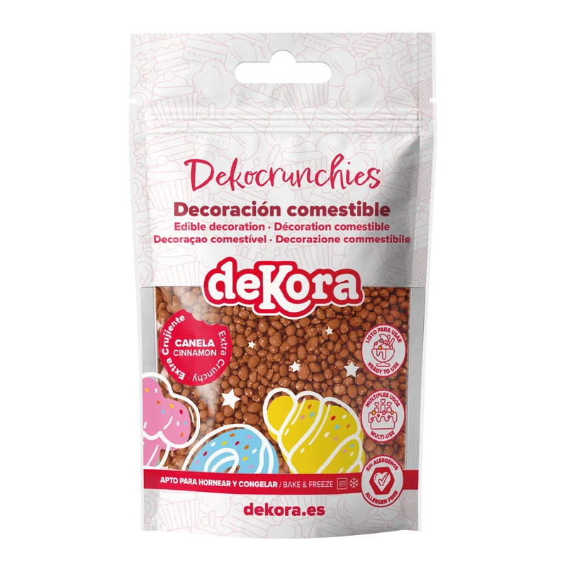 DECORACIÓN DE AZÚCAR DEKOCRUNCHIES SABOR CANELA 100G