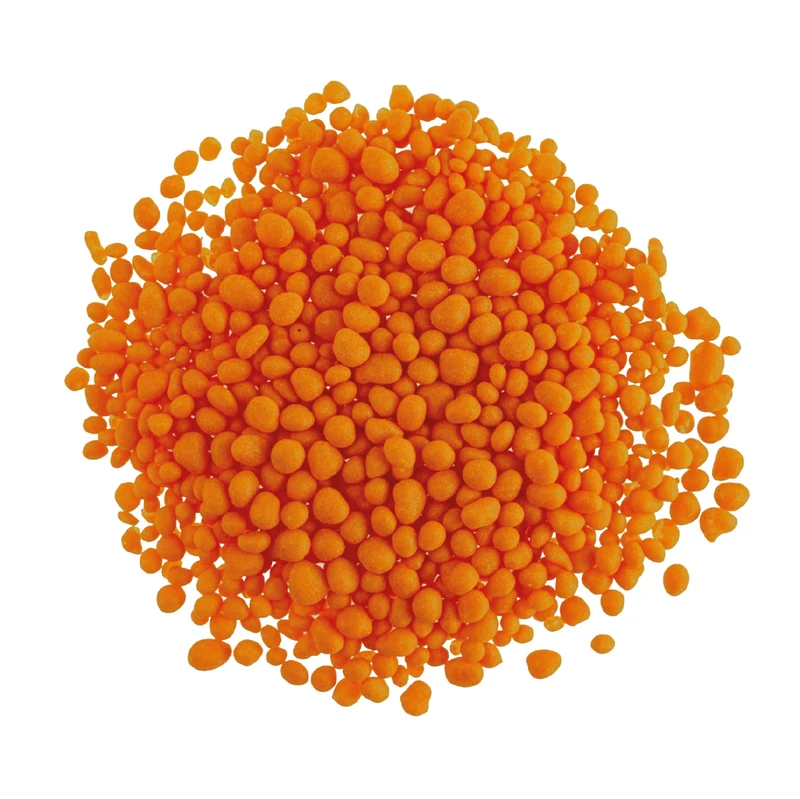 DECORACIÓN DE AZÚCAR DEKOCRUNCHIES SABOR NARANJA 100G