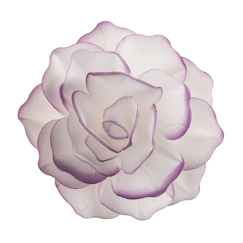 FLOR OBLEA GIGANTE BORDE MORADO 12,5CM