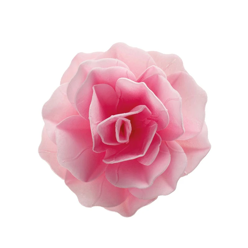 FLOR OBLEA GIGANTE COLOR ROSADO 12,5CM