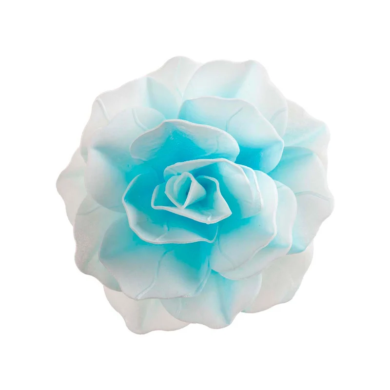 FLOR OBLEA GIGANTE COLOR AZUL 12,5CM