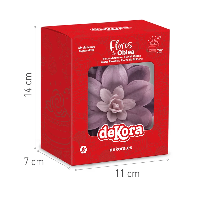 WATER LILY OBLEA COLOR LILA 14CM