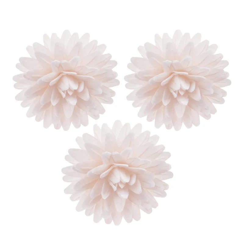 CAJA DE 12 POMPONES DE OBLEA BLANCOS Ø 4.5CM