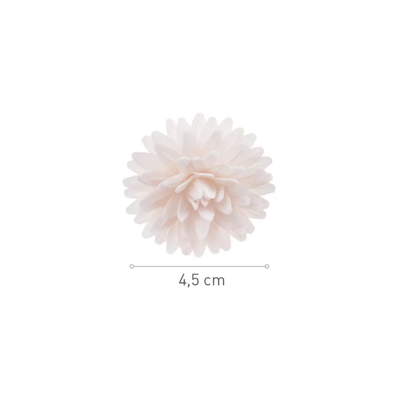 CAJA DE 12 POMPONES DE OBLEA BLANCOS Ø 4.5CM
