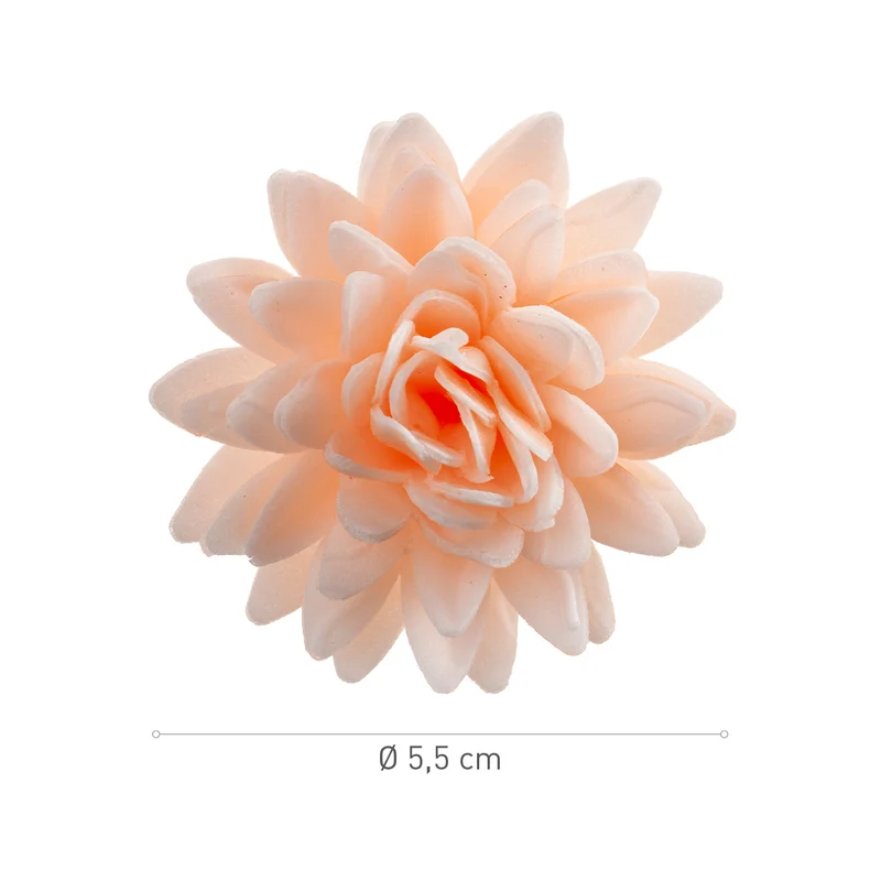 CAJA DE 18 FLORES DE OBLEA COLORES SURTIDOS Ø 5,5CM