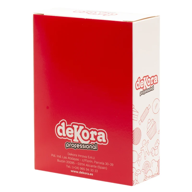 CAJA DE 10 ORQUÍDEAS DE OBLEA BURDEOS 8.5-7.5CM
