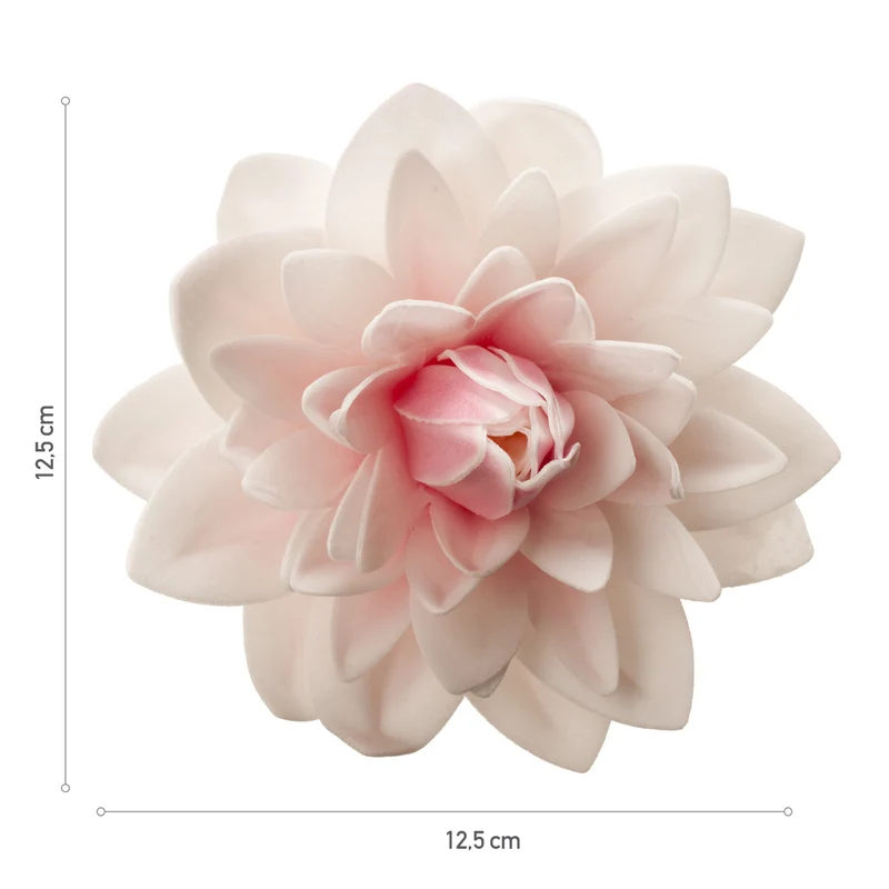 DALIA GIGANTE OBLEA COLOR ROSADO 12,5CM