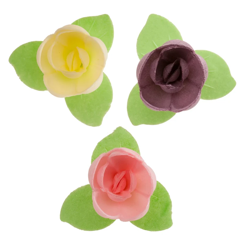 ROSA MINI DE OBLEA COROLA 3CM