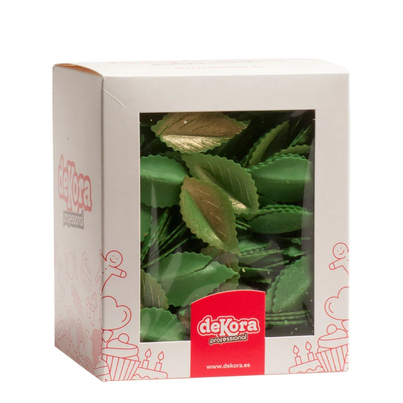 400 HOJAS DE OBLEA VERDE METALIZADA 4,2 CM