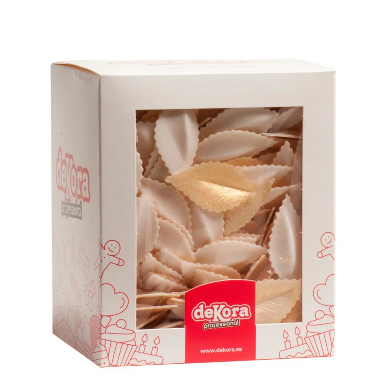 400 HOJAS DE OBLEA ORO METALIZADA 4,2 CM
