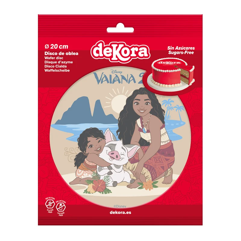 DISCO OBLEA TARTA VAIANA2 20CM
