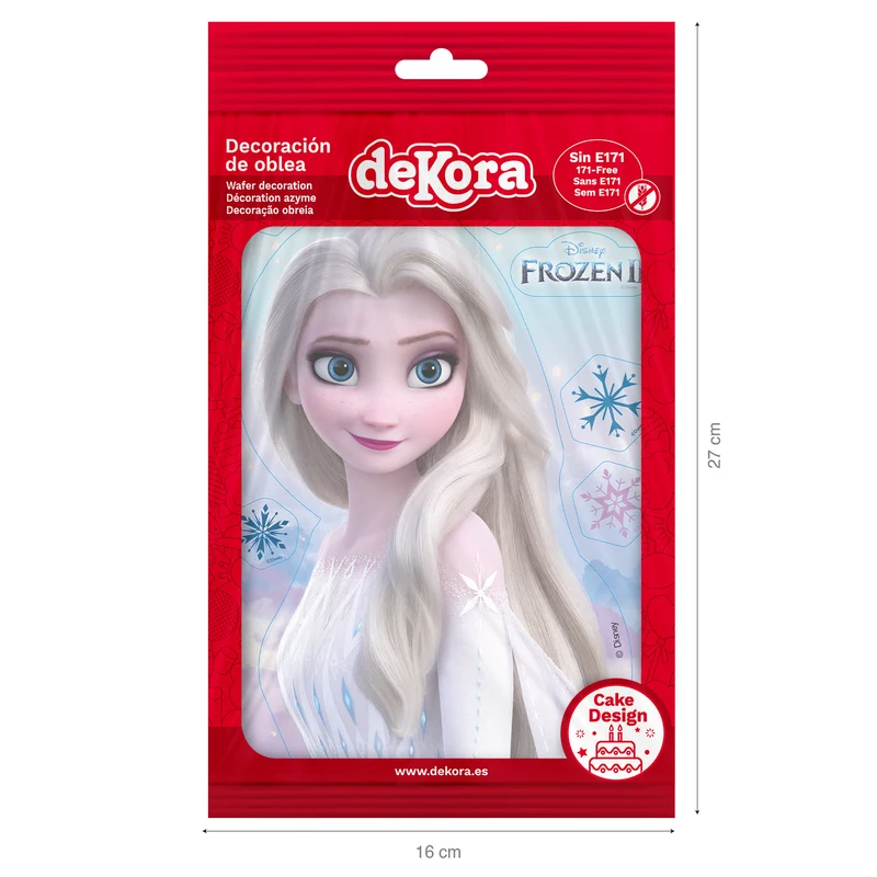 SILUETA DE OBLEA PARA TARTAS FROZEN 14.8X21CM